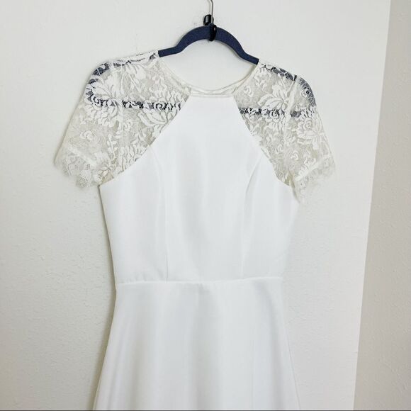 Chi Chi London Meara High Low Wedding Rehearsal Dress - Picture 3 of 10